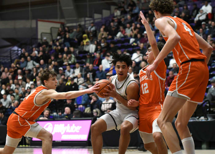 Beaverton Southridge 6A Oregon boys basketball quarterfinal 2024 Taylor Balkom 23